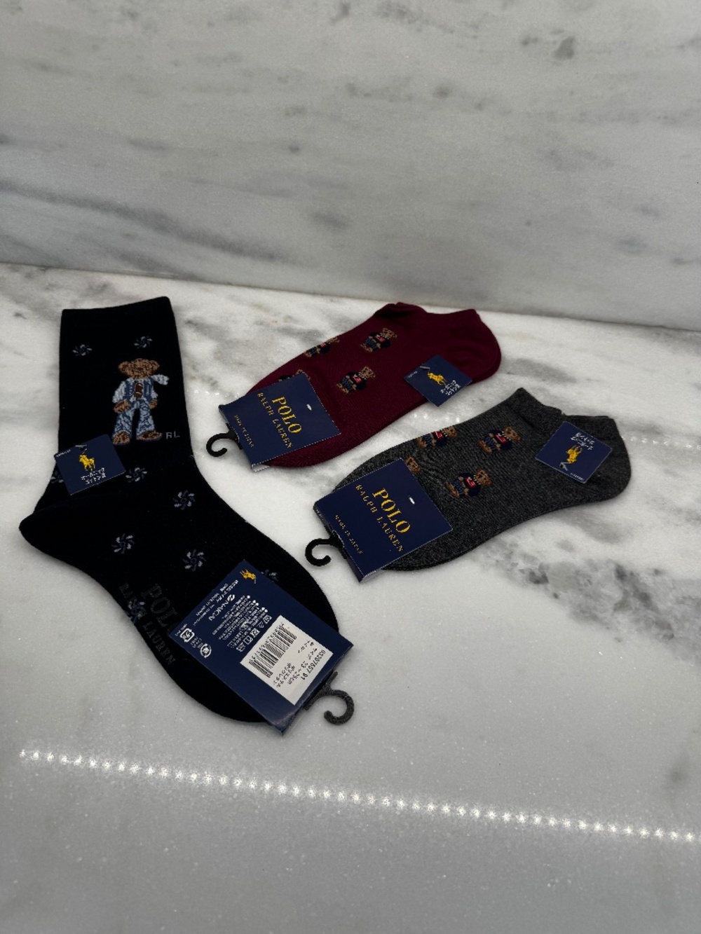SUPER CUTE Polo Ralph Lauren Bear Socks